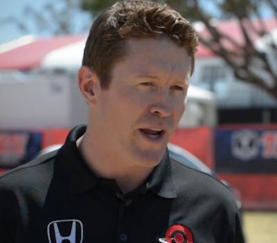 IndyCar driver Scott Dixon kicks off a lively discussion on blocking vs. defending your position. [SAFEisFAST.com screen grab]