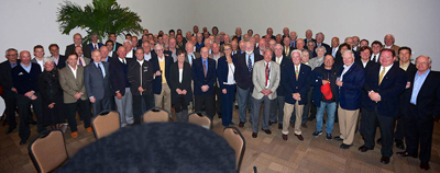 Get out your magnifying glass and find yourself - or your favorite racer - in this photo of the RRDC Daytona dinner guests. Or better yet, scroll down past Mario, turn your screen 90 deg to the right or your head 90 deg to the left and see a larger view. [Brian Cleary image]