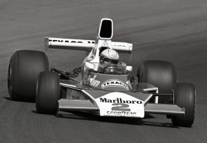 Marlboro McLaren . . . a wee bit of oversteer. Bill Warner photo